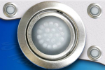 Preview: Design Einbau Leuchte 21 LED 12V Grün