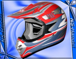 Preview: Helm Cross Motorradhelm Crosshelm Endurohelm 9015RED L Enduro
