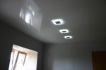 Preview: LED Design Akryl-Blende Quad für Einbauleuchten Einbaugehäuse Einbaurahmen