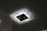 Preview: LED Design Akryl-Blende Quad für Einbauleuchten Einbaugehäuse Einbaurahmen