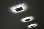 Preview: LED Design Akryl-Blende Quad für Einbauleuchten Einbaugehäuse Einbaurahmen