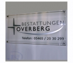 Preview: Acryl Schild Firmenchilder mit Facette selbst gestalten