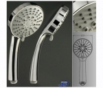 Preview: br-8 Handbrause Duschbrause Brausekopf Wellness Duschkopf Massage
