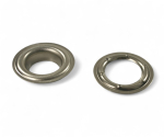 Preview: 100x Gardinen Messing Ösen Silber Ø30mm