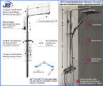 Preview: Thermostat Regendusche Duscharmatur Duschstange Duschpaneel Duschkopf