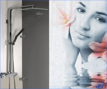 Preview: Thermostat Regendusche Duscharmatur Duschstange Duschpaneel Duschkopf