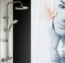 Preview: Thermostat Regendusche Duscharmatur Duschstange Duschpaneel Duschkopf