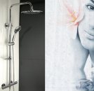 Preview: Thermostat Regendusche Duscharmatur Duschstange Duschpaneel Duschkopf