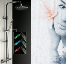 Preview: Thermostat Regendusche Duscharmatur Duschstange Duschpaneel Duschkopf