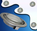 Preview: Design Einbau Leuchte 12 Led SMD 12V Weiss