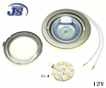 Preview: Design Einbau Leuchte 12 Led SMD 12V Weiss