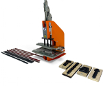 Preview: Kniehebelpresse HP-7 mit integrierter Gürtelstanze und Riemenstanze 300mm