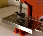 Preview: Handpresse HP-7 Ösenpresse mit Anschlagtisch Langloch Ovalösen Presse