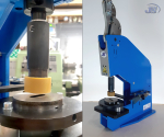 Preview: Kniehebelpresse Handpresse HP-7 mit Blech Lochstanze Set