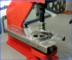 Preview: HP-8 Kniehebelpresse Handpresse HP-8 als Blech-Deckel-Lochstanze Vorrichtung