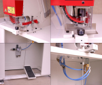 Preview: Halb-Automatische pneumatische Luftdruck Ösenmaschine Presse mit Fußpedal