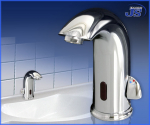 Preview: Luxus Infrarot Waschtisch Armatur mit Temperaturegler