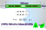Preview: SMD-LED Bar Leiste Weiß/Grün/Blau/Gelb/Rot