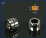 Preview: Messing Brause Adapter verchromter Messingadapter für Küchen Pull Out Armatur