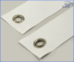 Preview: 100x Stahl Doppel-Ösen selbstschneidend in Silber 12x21x6.5mm