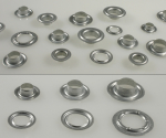 Preview: 100x Stahl Ösen Alu-Verzinkt nach DIN7332 genormt, 10,12,16mm