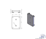 Preview: Richtplatte Amboss Unterlage für Einschlagwerkzeuge 10x15cm