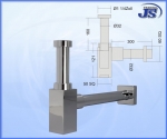 Preview: Design Quad Siphon Geruchsverschluss Waschbecken Ablaufgarnitur
