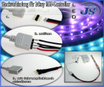 Preview: RGB 24key Infrared Controller mit Fernbedienung