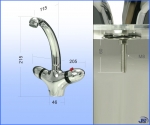 Preview: Thermostat Universal Waschbecken Armatur LED Wasserhahn
