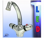 Preview: Thermostat Universal Waschbecken Armatur LED Wasserhahn