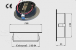 Preview: Design Einbau Leuchte 21 LED 12V Grün