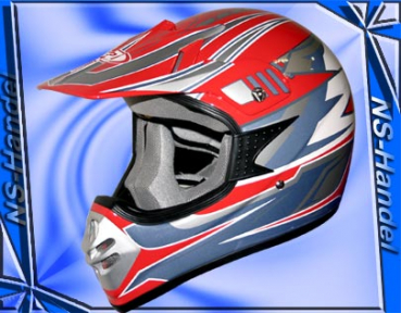 Helm Cross Motorradhelm Crosshelm Endurohelm 9015RED L Enduro