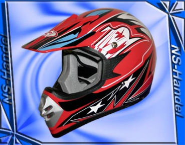Cross Motorradhelm 9013RED- M-L-XL Crosshelm Quad Cross Enduro