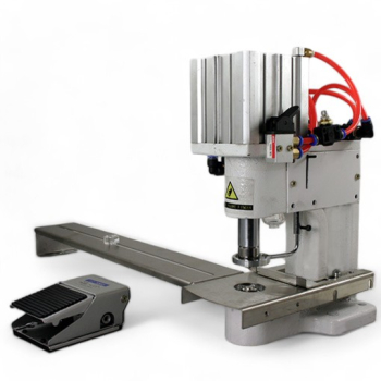 Airpress pneumatische Luftdruck Ösenpresse mit Fußpedal und Anschlagtisch