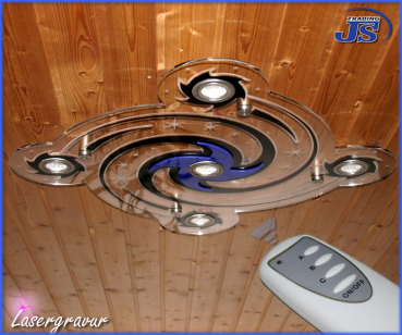 SMD LED DECKENLEUCHTE Anbauleuchte mit Hintergrundbeleuchtung LED 5x 4W