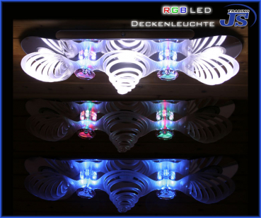 3x60 LED Deckenleuchte mit RGB Hintergrundbeleuchtung