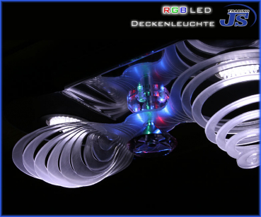 3x60 LED Deckenleuchte mit RGB Hintergrundbeleuchtung
