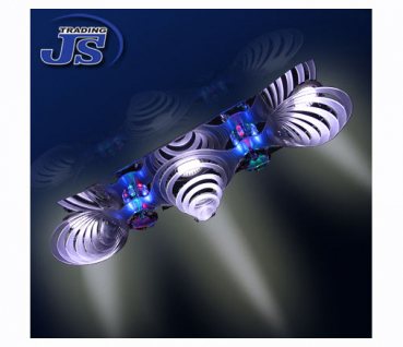 3x60 LED Deckenleuchte mit RGB Hintergrundbeleuchtung