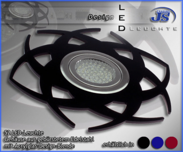 Design Einbau Leuchte 52 LED 230V Einbaustrahler  LED-Einbauleuc?hte 3,5Watt