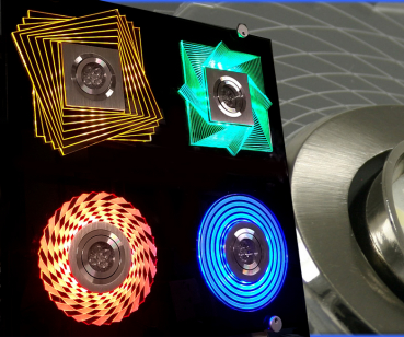 LED Design Akryl-Blende für Einbauleuchten Einbaugehäuse Einbaurahmen