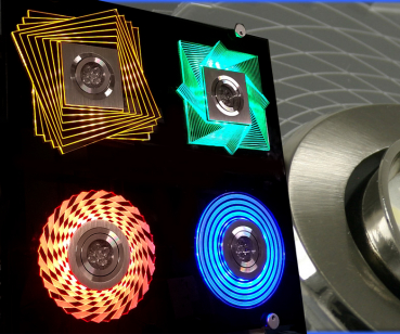 LED Design Akryl-Blende für Einbauleuchten Einbaugehäuse Einbaurahmen
