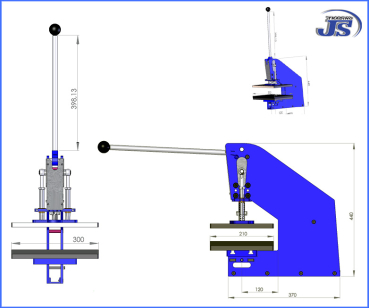 HP-7 Kniehebelpresse Bandstahlschnitte Formstanze Stanzpresse A5 Prägepresse