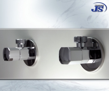 Eck-Anschlußventil mit 1/2" x 1/2"Gewinde mk-ev01