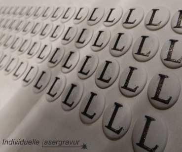 Individuelle Nieten mit Beschriftung oder eigenem Logo Schrift Logonieten