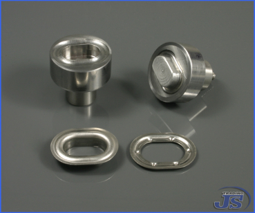 1x Setz-Werkzeug Bördelstempel für Ovalösen 42x22mm, 40x10mm oder 23x13,5mm