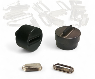 1x Setz-Werkzeug Bördelstempel für Ovalösen 23x4mm oder 18x4mm