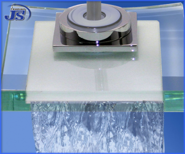 BADARMATUR Wasserfall DUSCH WANNENARMATUR Glaß-Messing