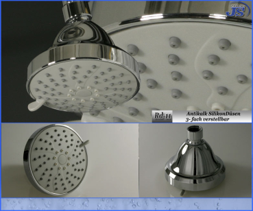 BRAUSEARM DUSCHKOPF REGENBRAUSE mit Umschalter Brauseschlauh Brausehalter