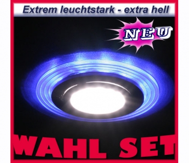 Design Einbau Leuchte Einbaustrahler 24 LED SMD  Ringe Deko NEU