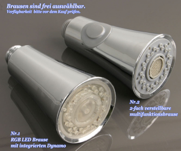 RGB LED Einhebelmischer Küchen Spültisch Armatur Wahl - RESTPOSTEN